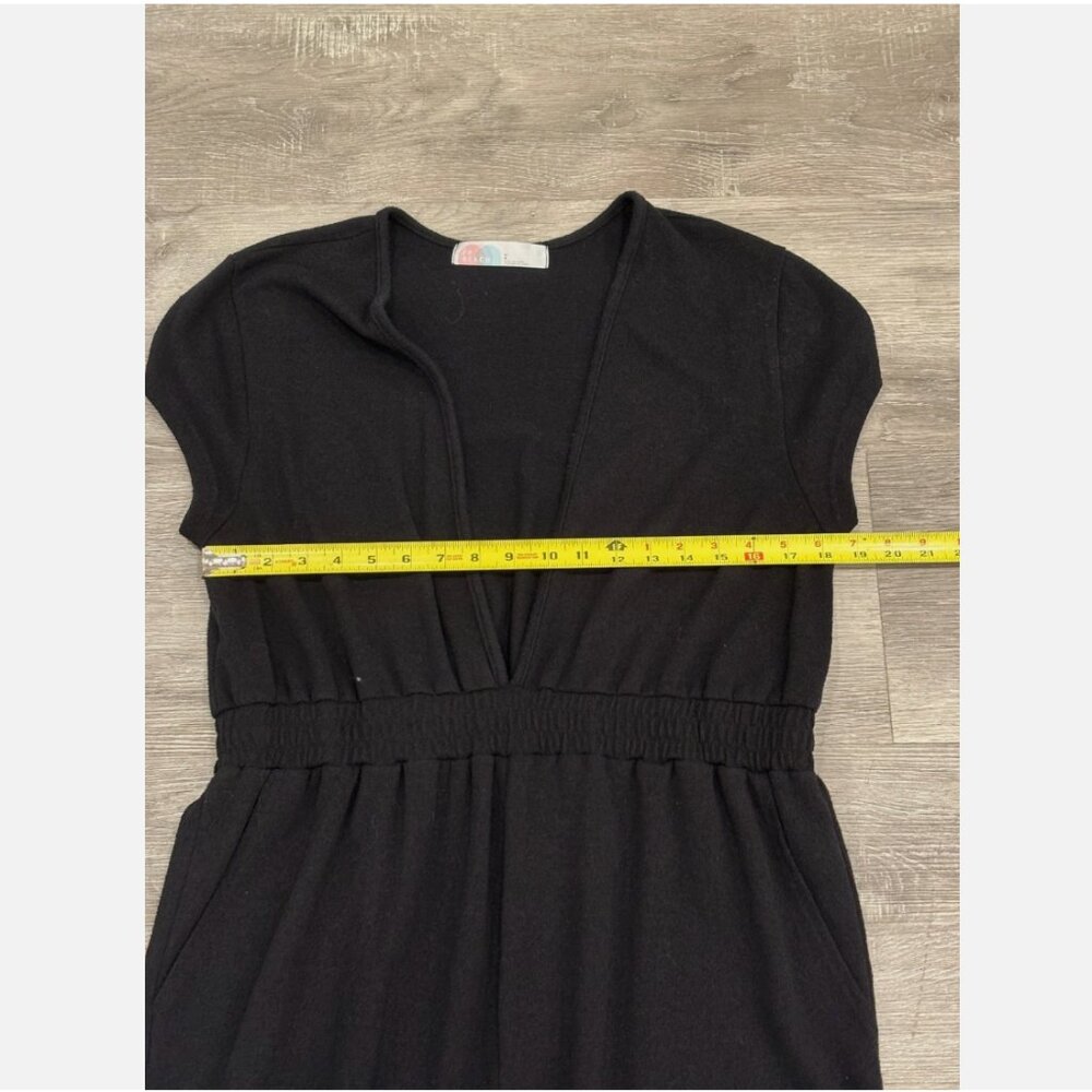 Free People FP Beach Rita One Piece Jumpsuit Wide Leg Lounge Black Womens L - Picture 5 of 8